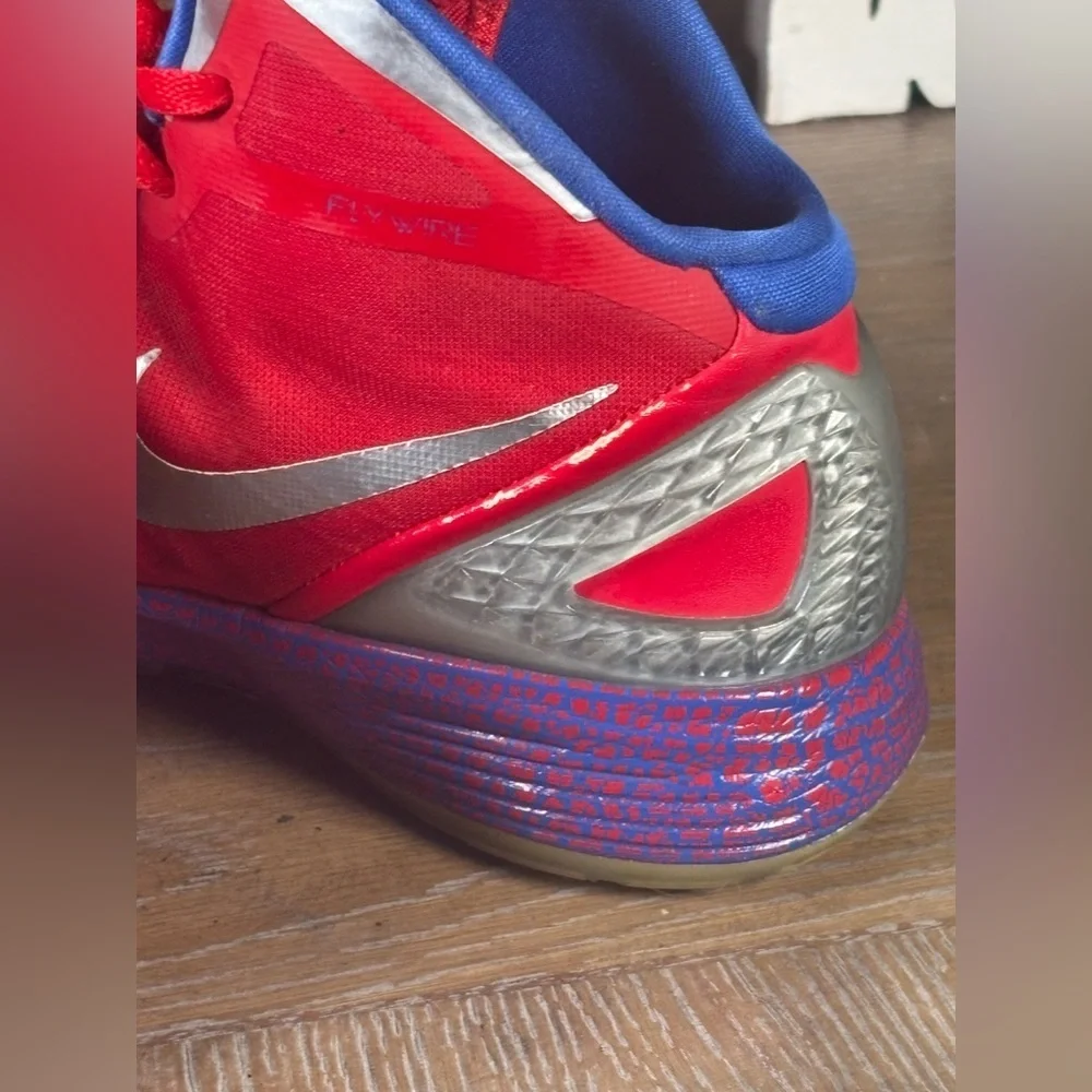 Rare Nike Zoom Hyperdunk 2011 Mens 10 Blake Griffin Red Blue Shoes Basketball